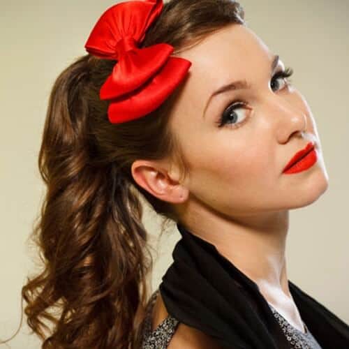 vintage hairstyles with ponytails
