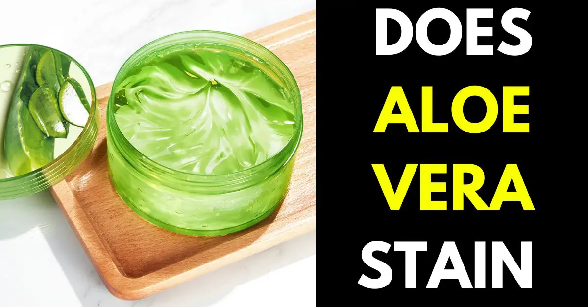 Does Aloe Stain Clothes