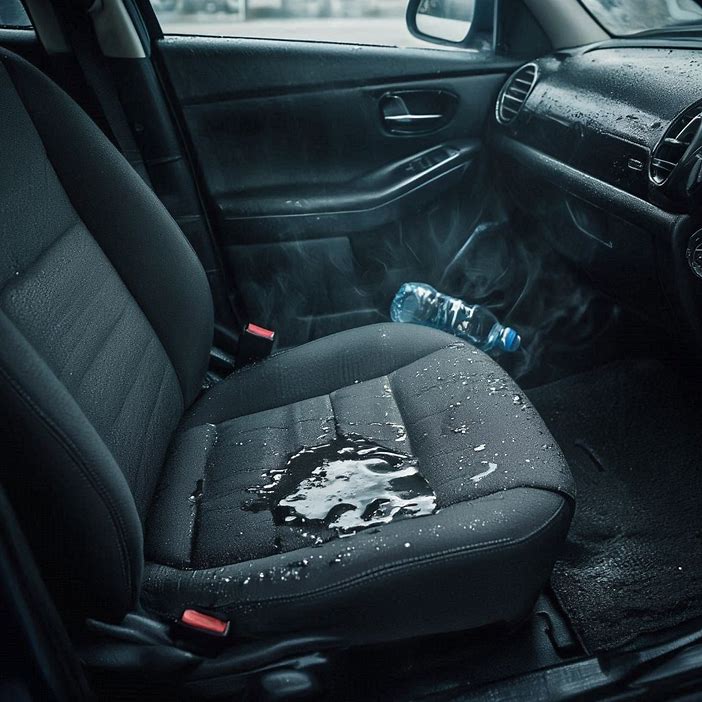 Spilled Water in My Car and It Smells: